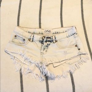 One teaspoon cut off shorts